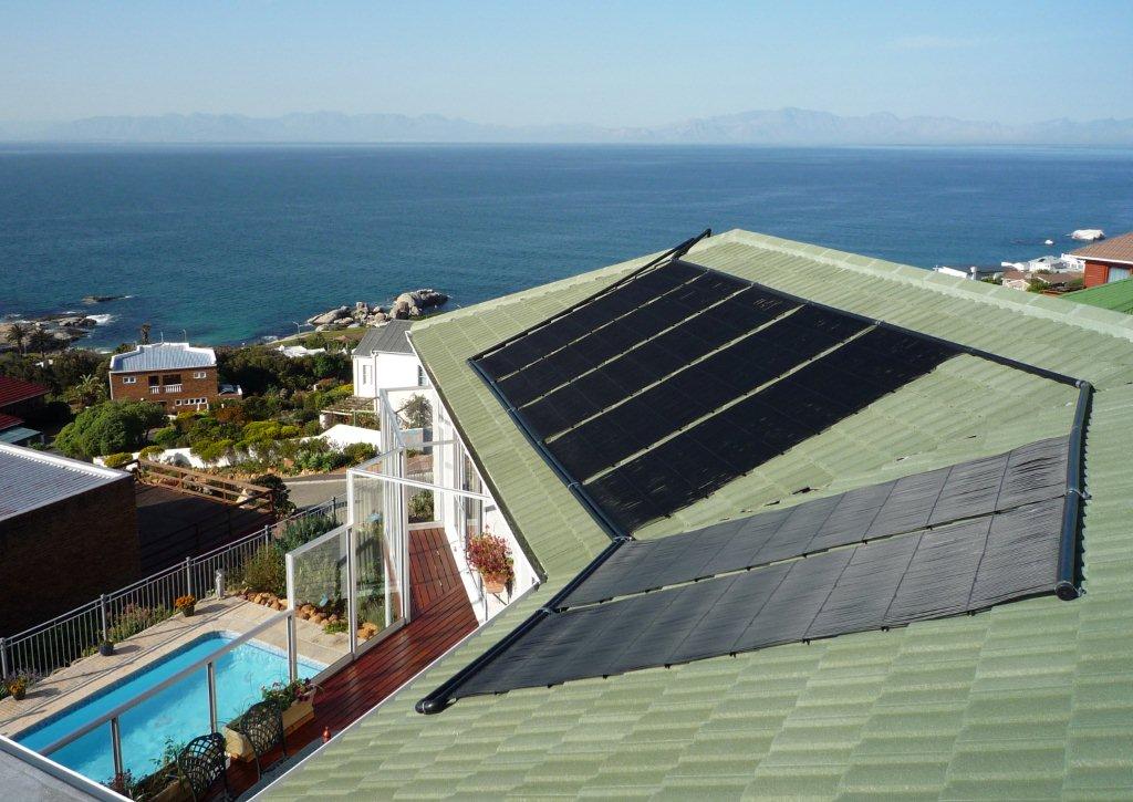 Solar swimming pool heating system